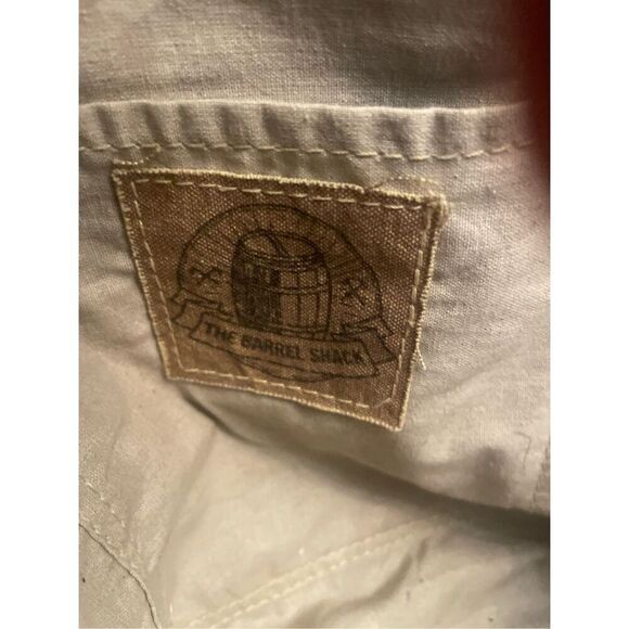 The Barrel Shack Leather Recycled Canvas Tote Patriotic One Size-NWOT - Picture 8 of 16